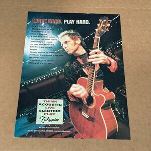 Nils Lofgren - Takamine Guitars - 2000 Print Advertisement
